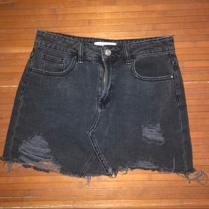 Distressed Mini-Skirt